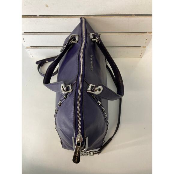 MICHAEL KORS, SMOOTH LEATHER DARK PURPLE WOMENS LARGE CROSSBODY BAG - Picture 11 of 15